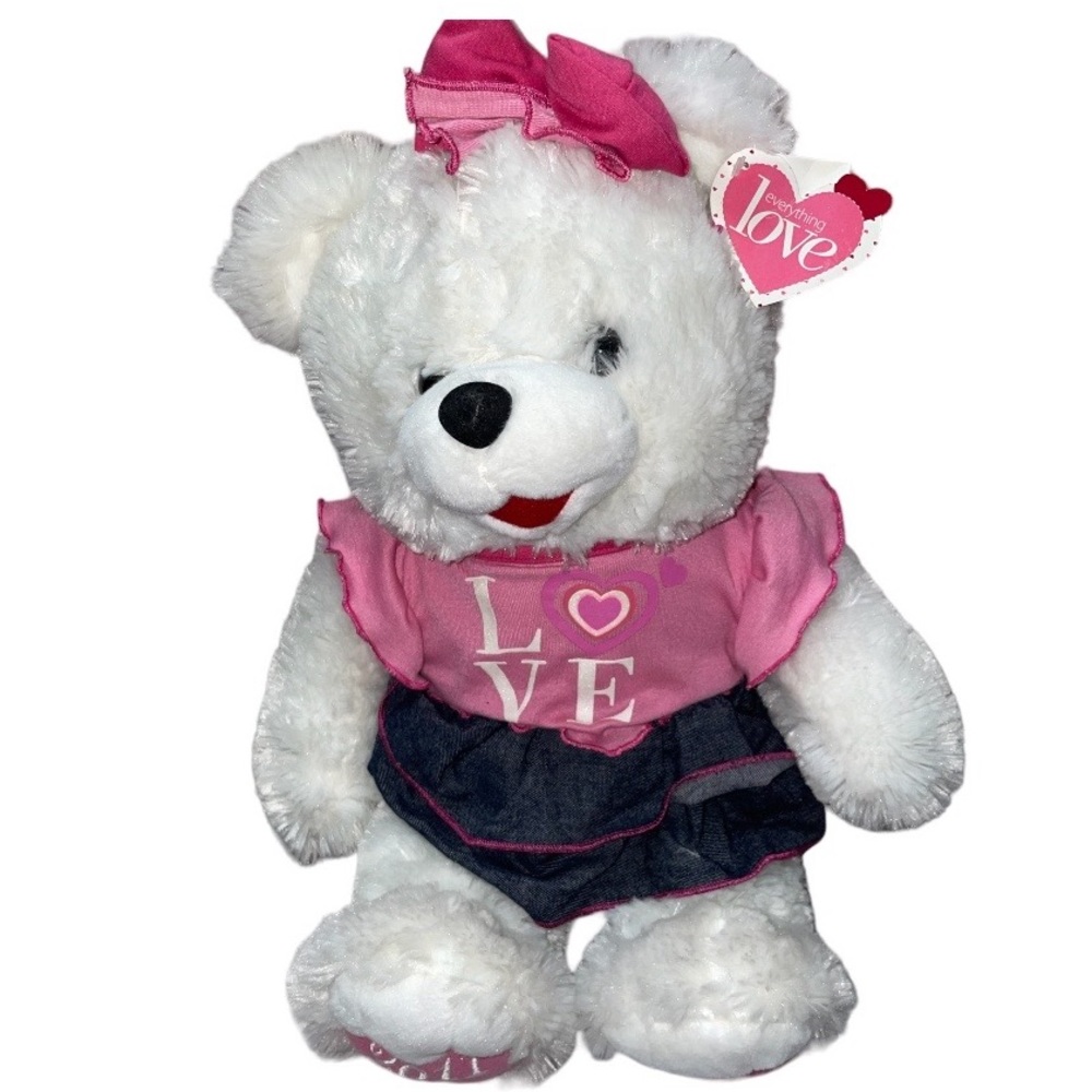 Teddy Bear 2011 White Valentine Heart Sweetheart Love Collectors Choices plush